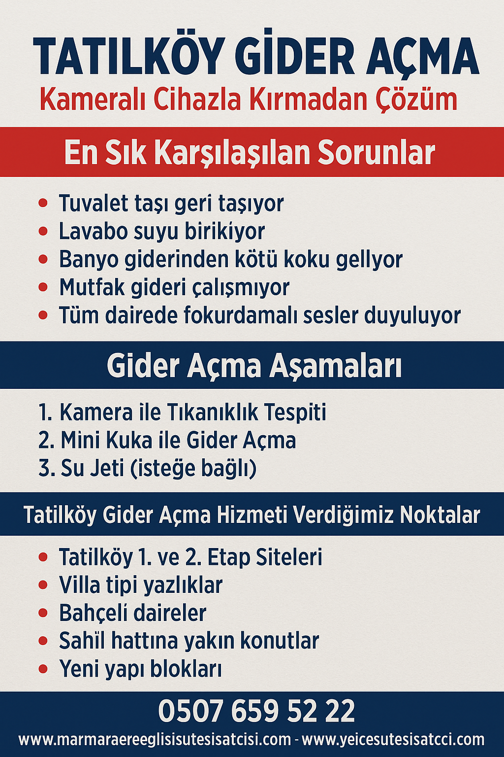 Marmara Ereğlisi Mavişehir Sitesi Tıkanıklık Açma – Kameralı ve Kırmadan Profesyonel Çözüm